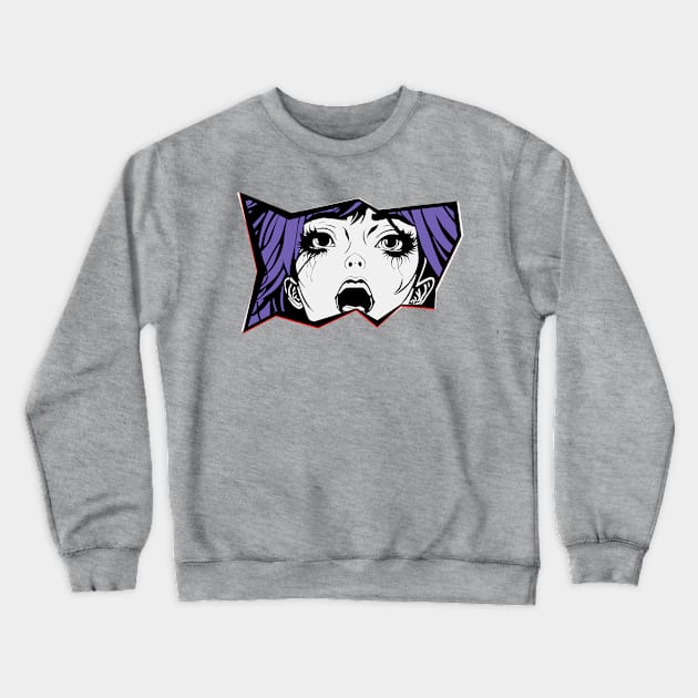 Ahegao and Anime Girls Crewneck Sweatshirt by Bongonation